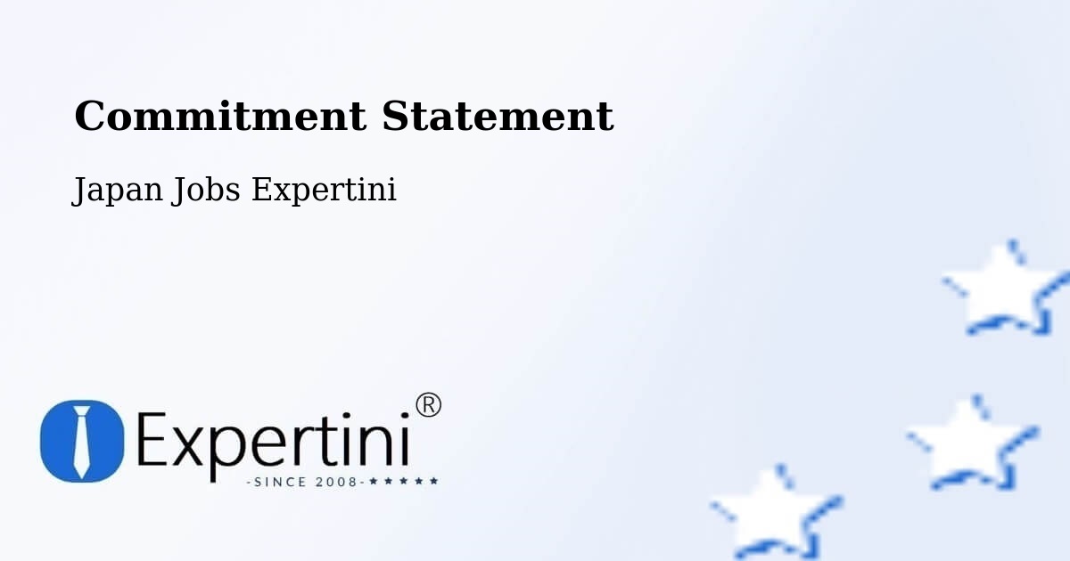 Corporate Commitment – Ktiami Shi - Japan Jobs Expertini